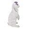 Roman 12.0 Inch Standing Bunny With Flower Crown Easter Figurine , Lightweight Spring Decor Easter Rabbit Flower Crown